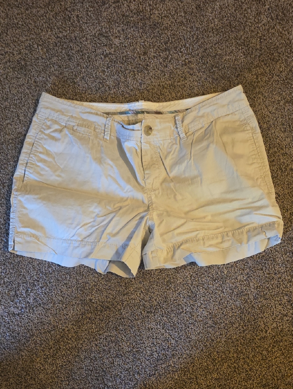 Old Navy Light Cream Cotton Bermuda Shorts